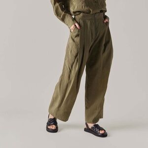 Rachel Comey Dini Pant Wide Leg Size 4 Olive Green